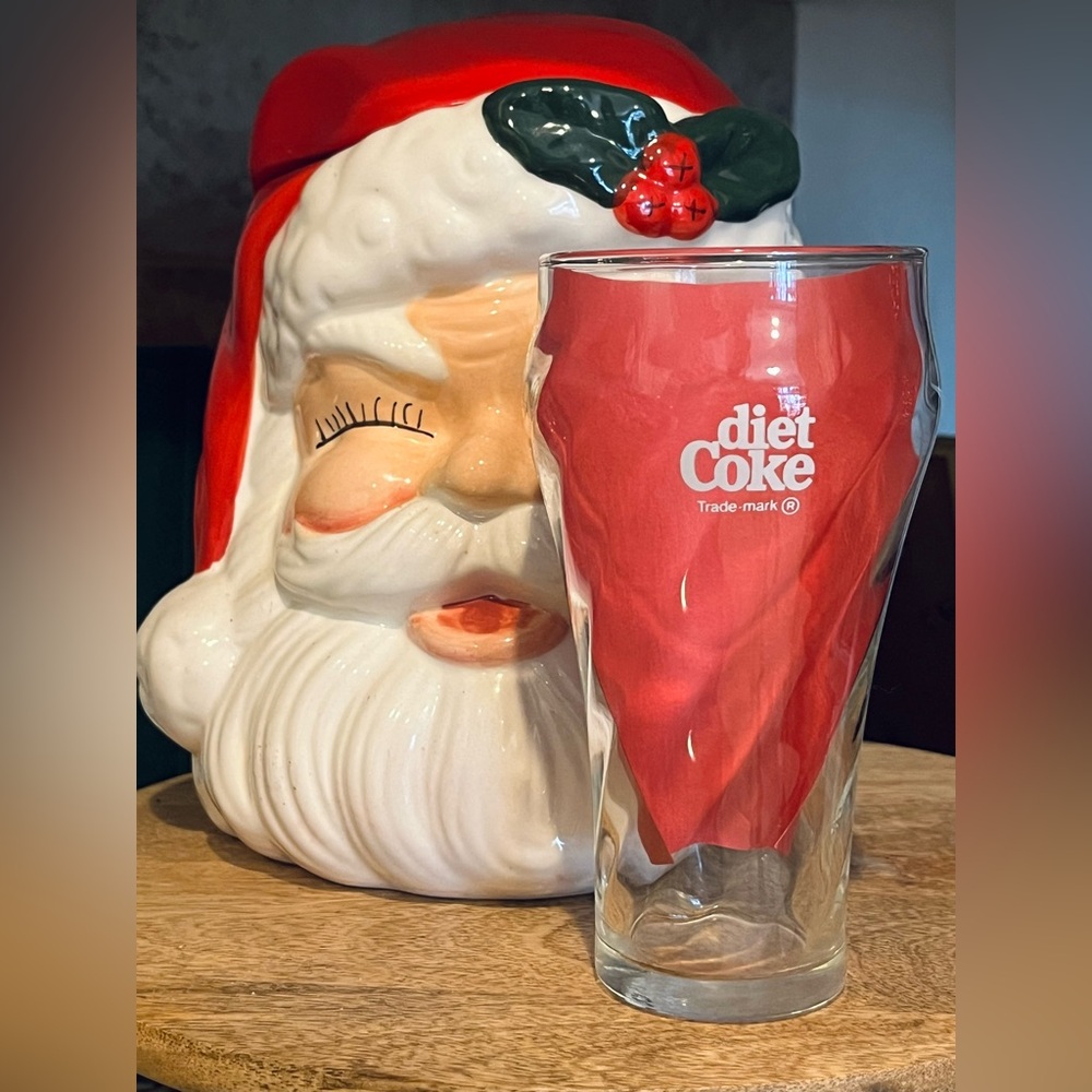 Set of 5 Vintage Diet Coke and Coca Cola Drinking Glasses